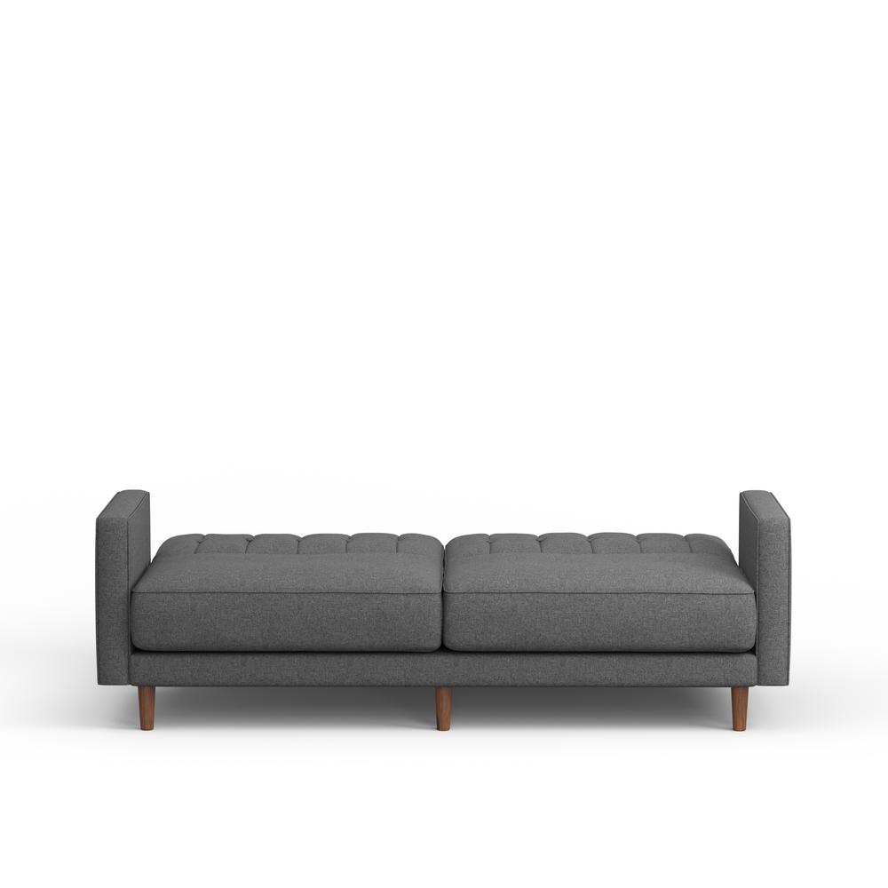 81.5" Sleeper Sofa, Vertical Seams in Dark Grey. Picture 5