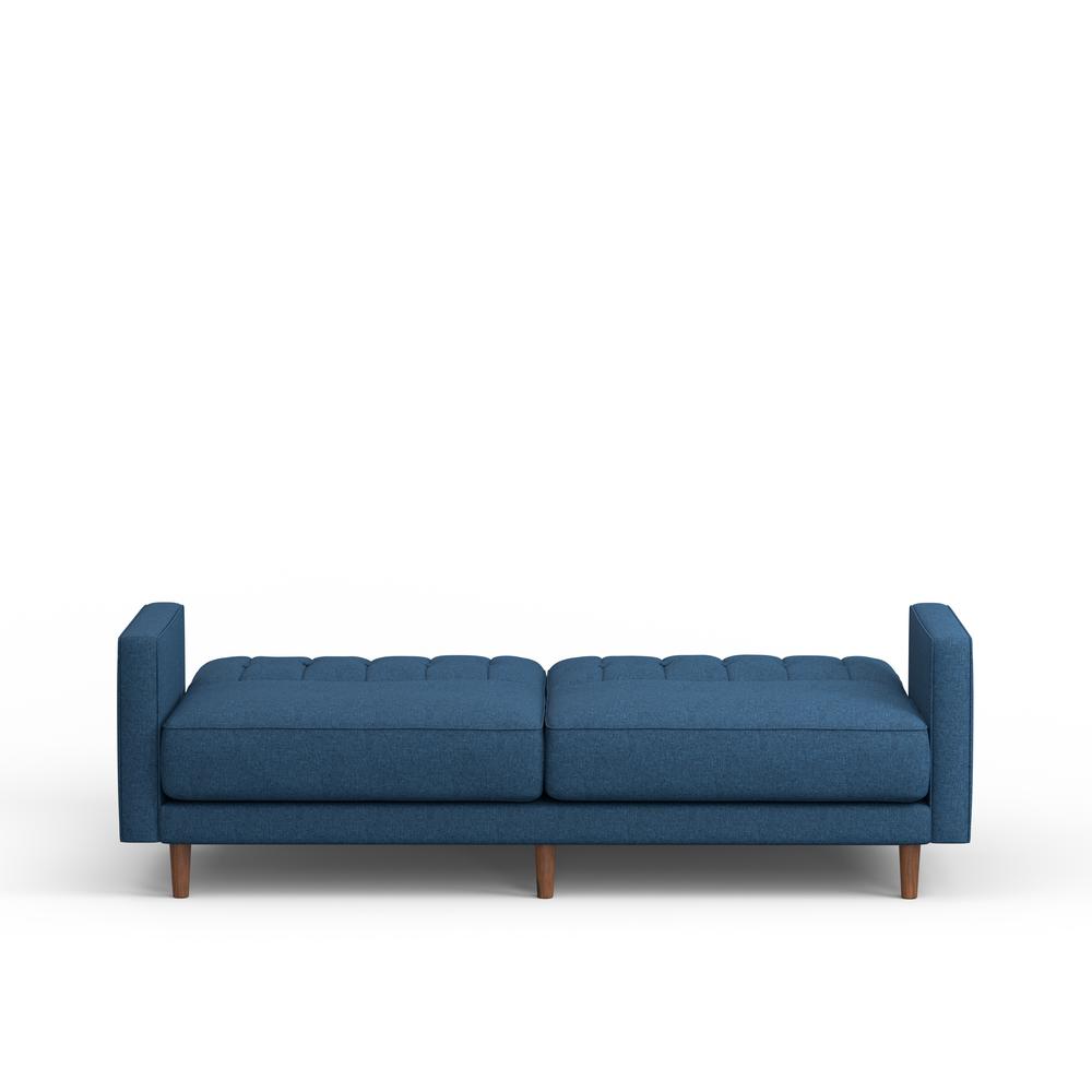 81.5" Sleeper Sofa, Vertical Seams in Blue. Picture 5