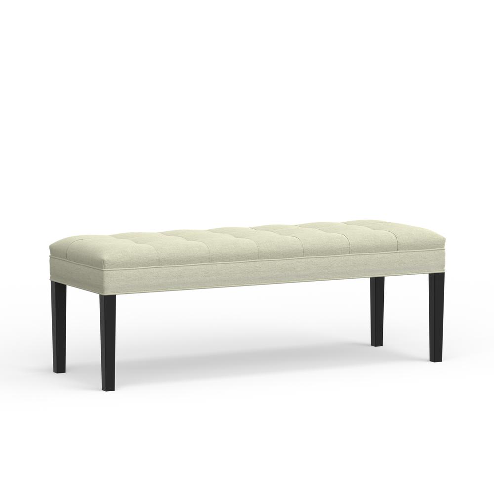 46.5" Upholstered Bench - Beige. Picture 3