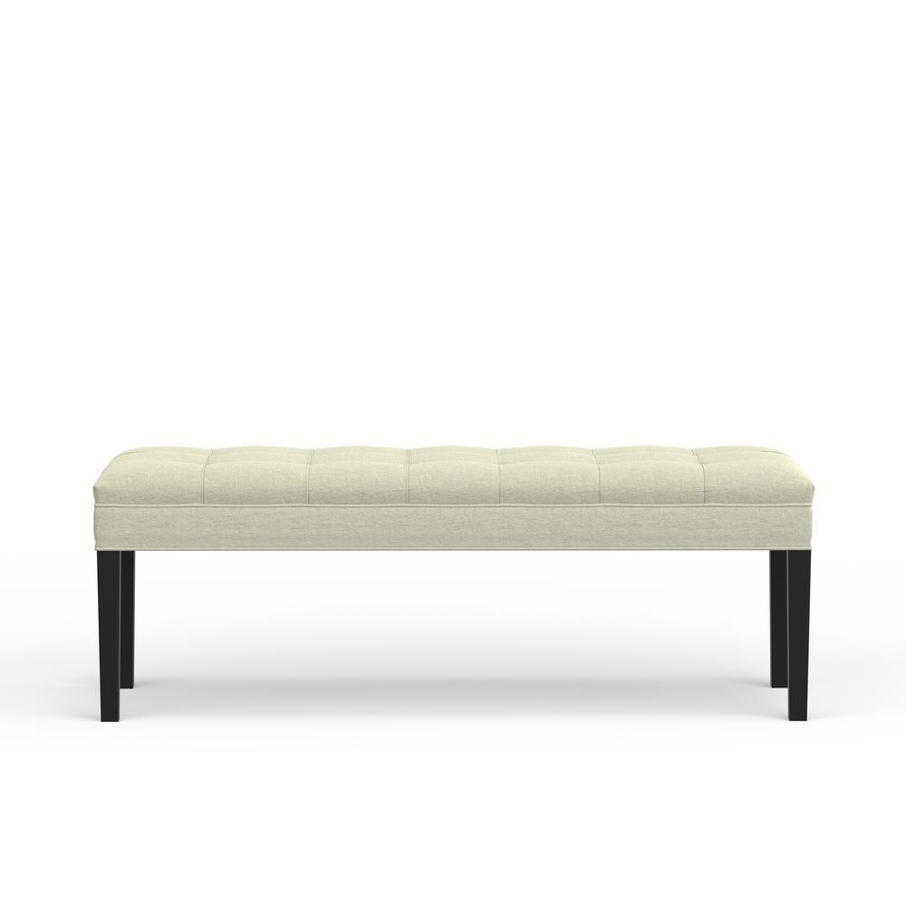 46.5" Upholstered Bench - Beige. Picture 4