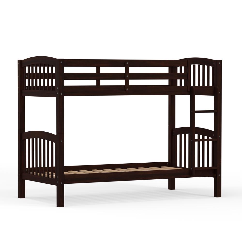 Arca Wood Twin/Twin Bunk Bed - Espresso. Picture 4
