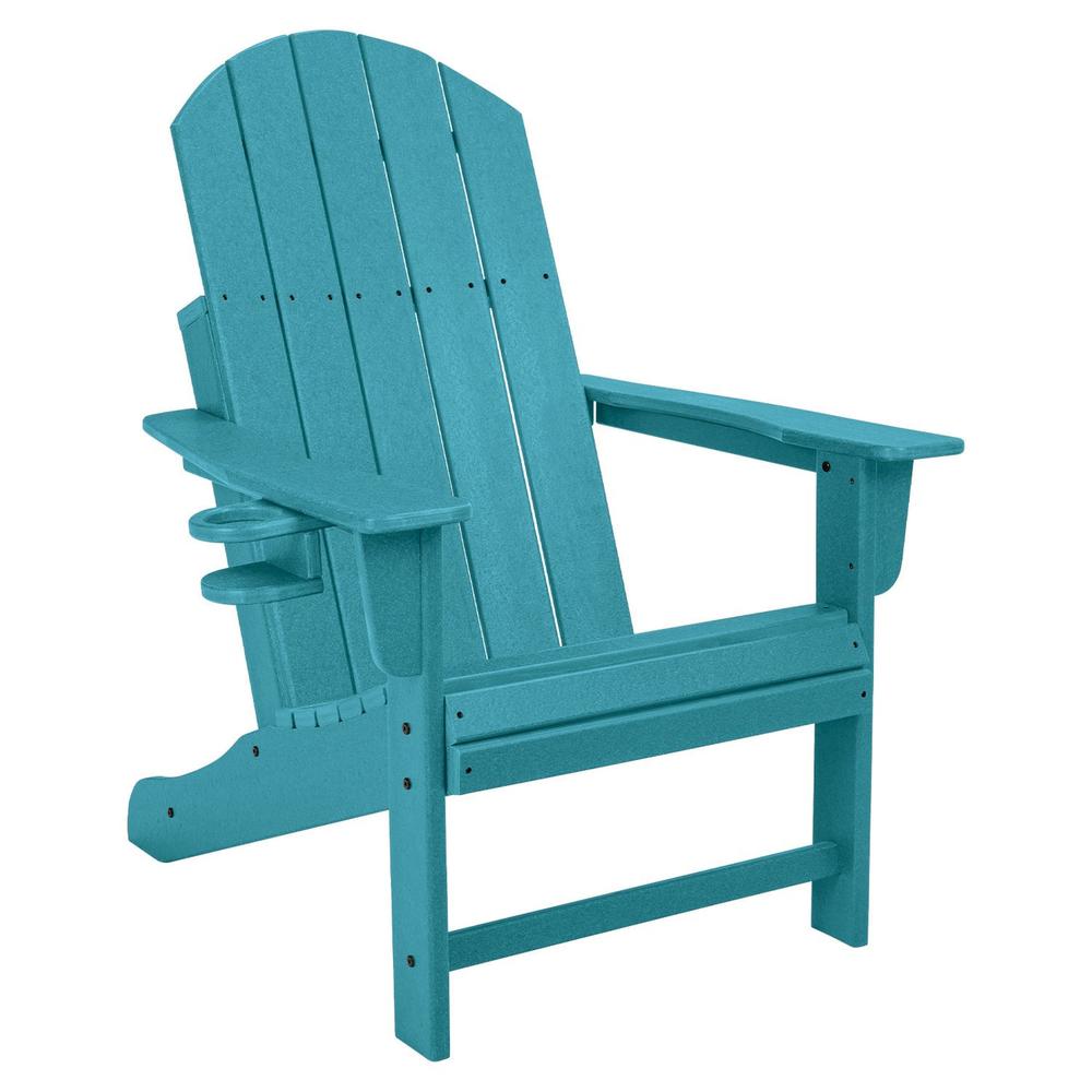 Durapatio Heavy-Duty Adirondack Patio Chair Turquoise. Picture 1