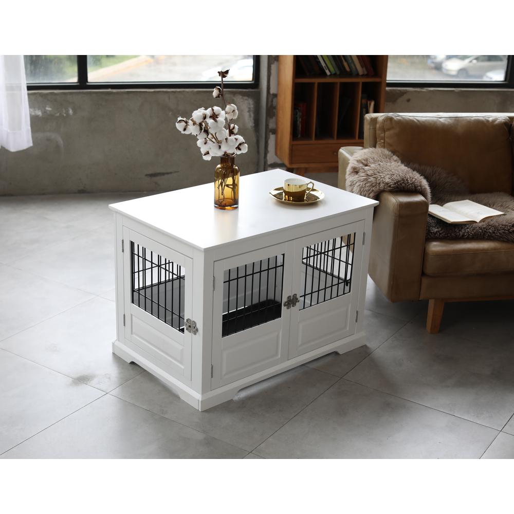 Fairview Triple Door Crate, Large, White. Picture 4