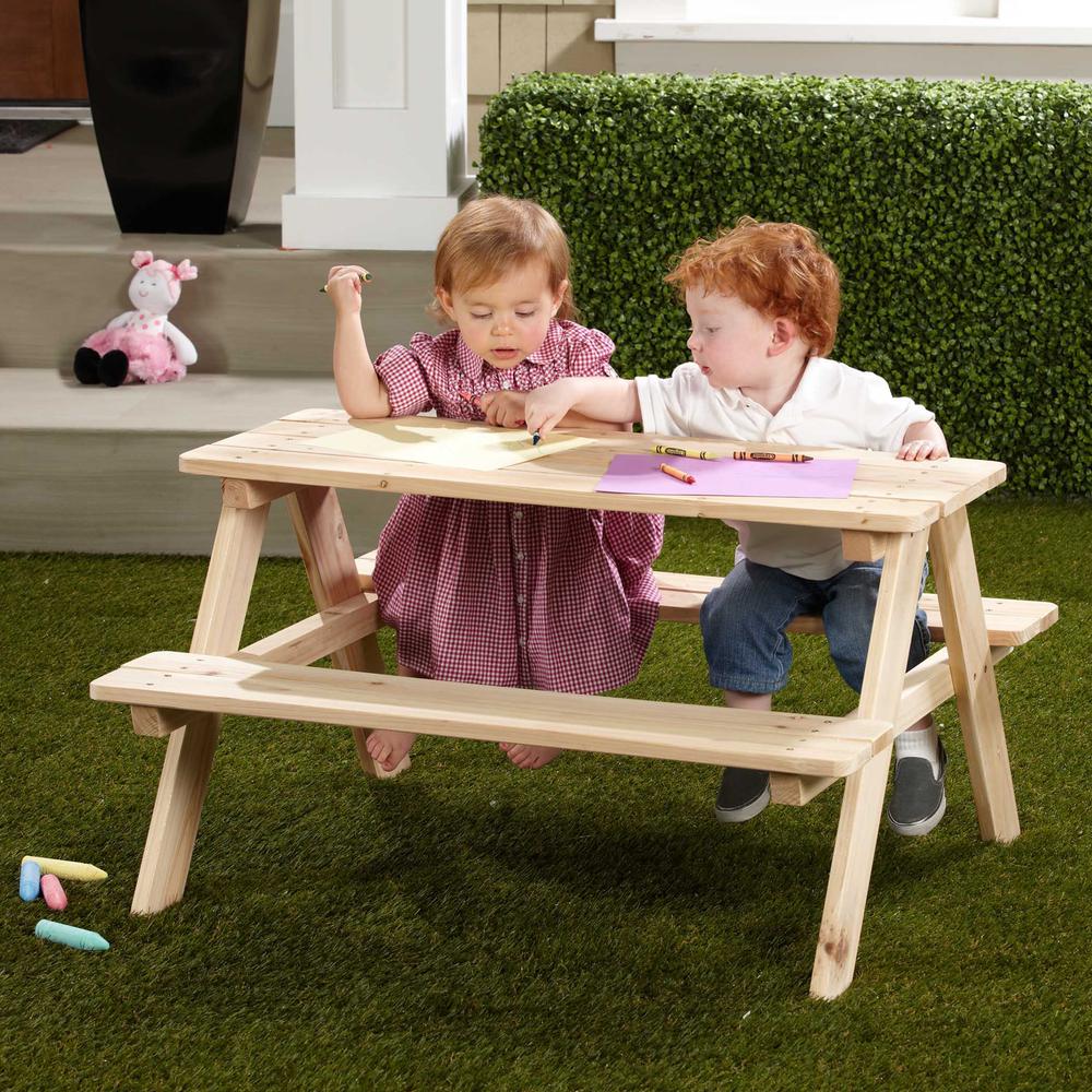 Wooden Kids Picnic Table. Picture 3