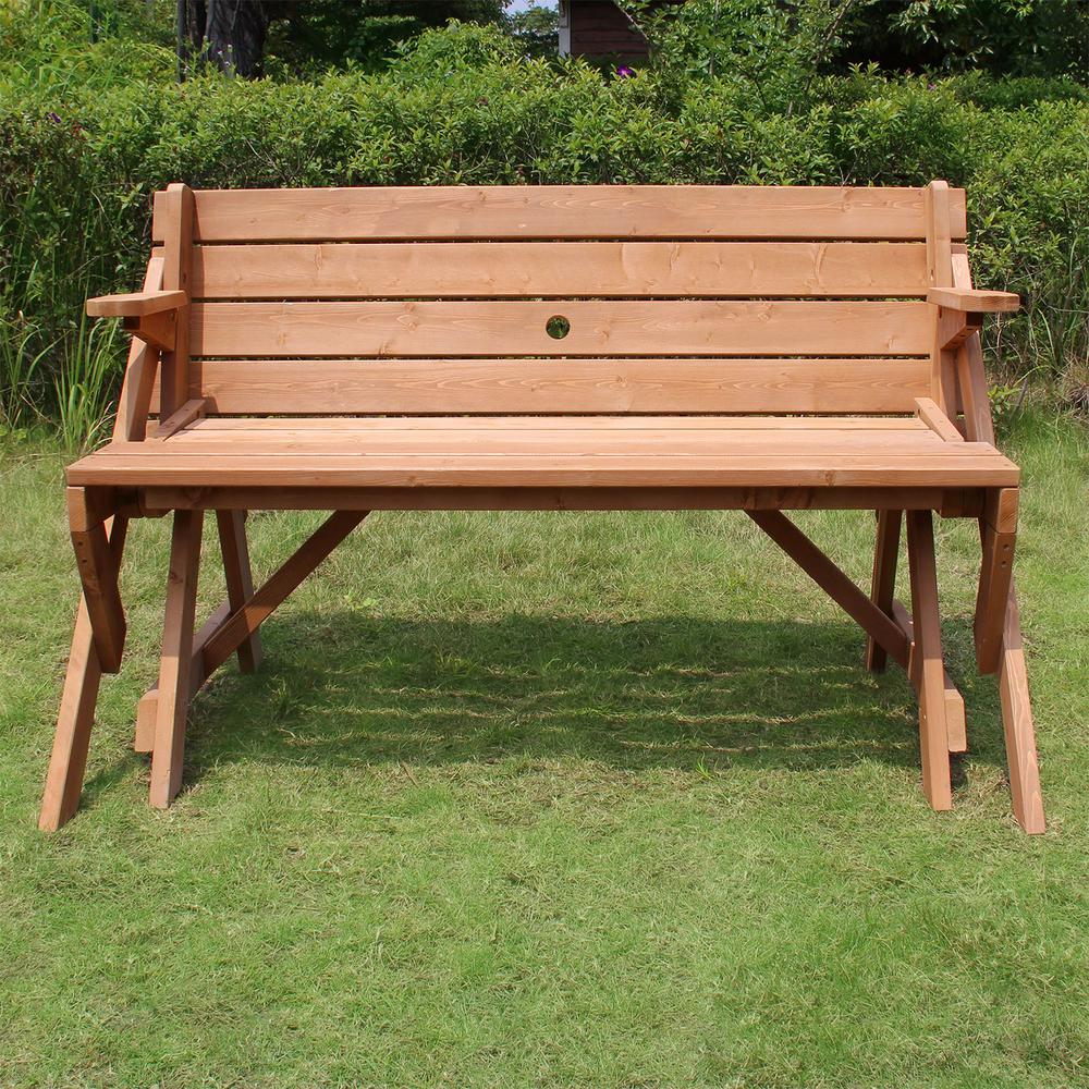 Interchangeable Picnic Table / Garden Bench. Picture 3
