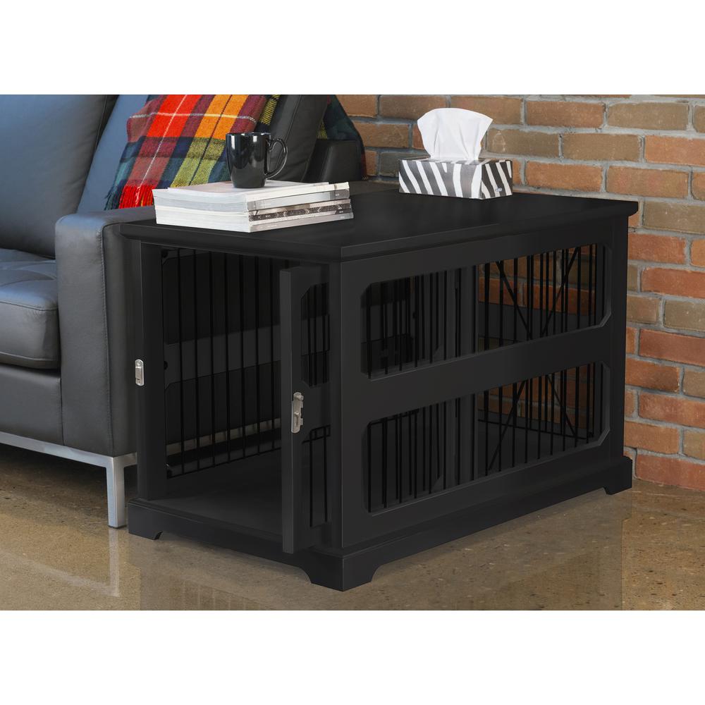 Slide Aside Crate And End Table, Black, Medium. Picture 4