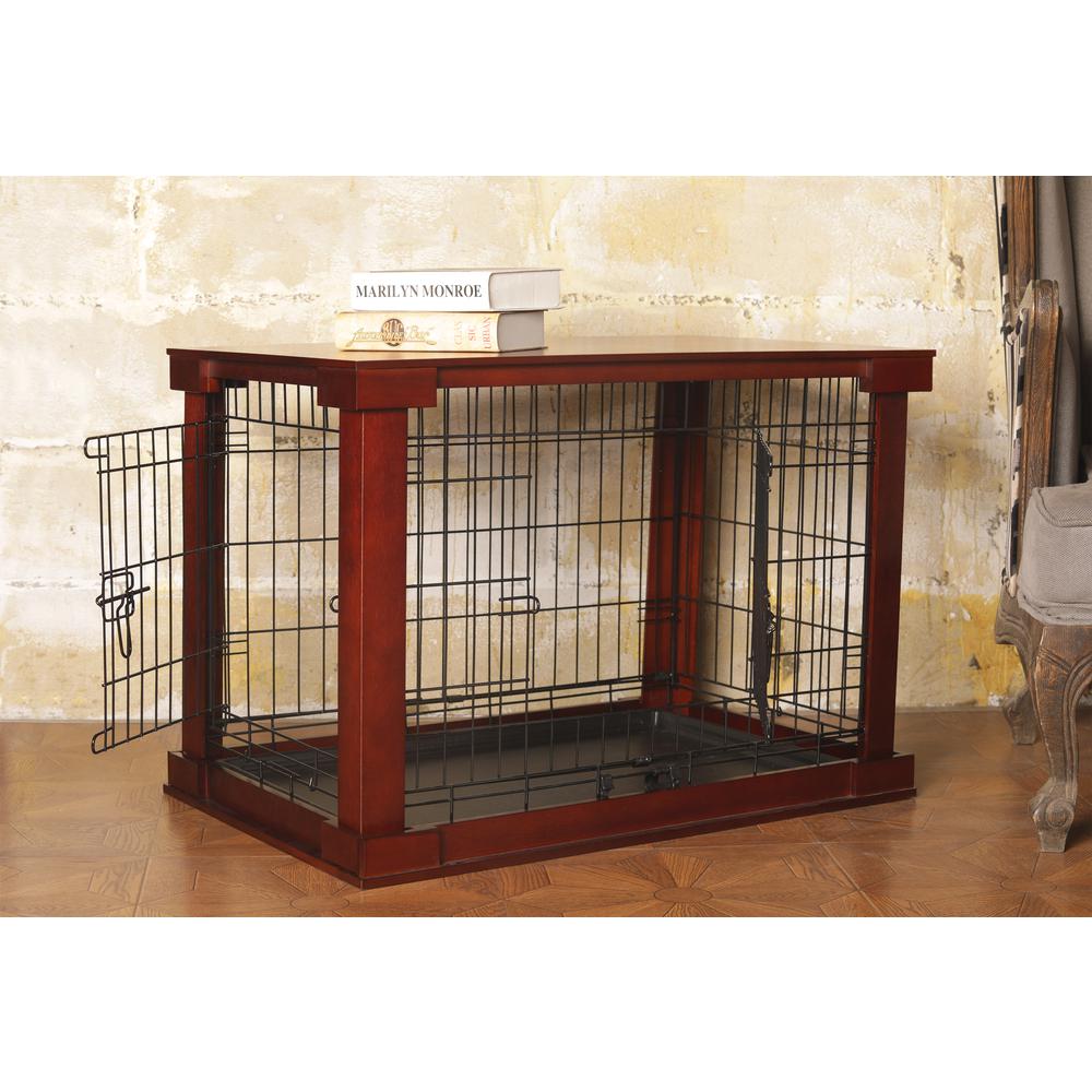Cage with Crate Cover, Mahogany, Large. Picture 4