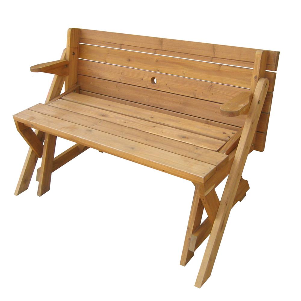 Interchangeable Picnic Table / Garden Bench. Picture 1