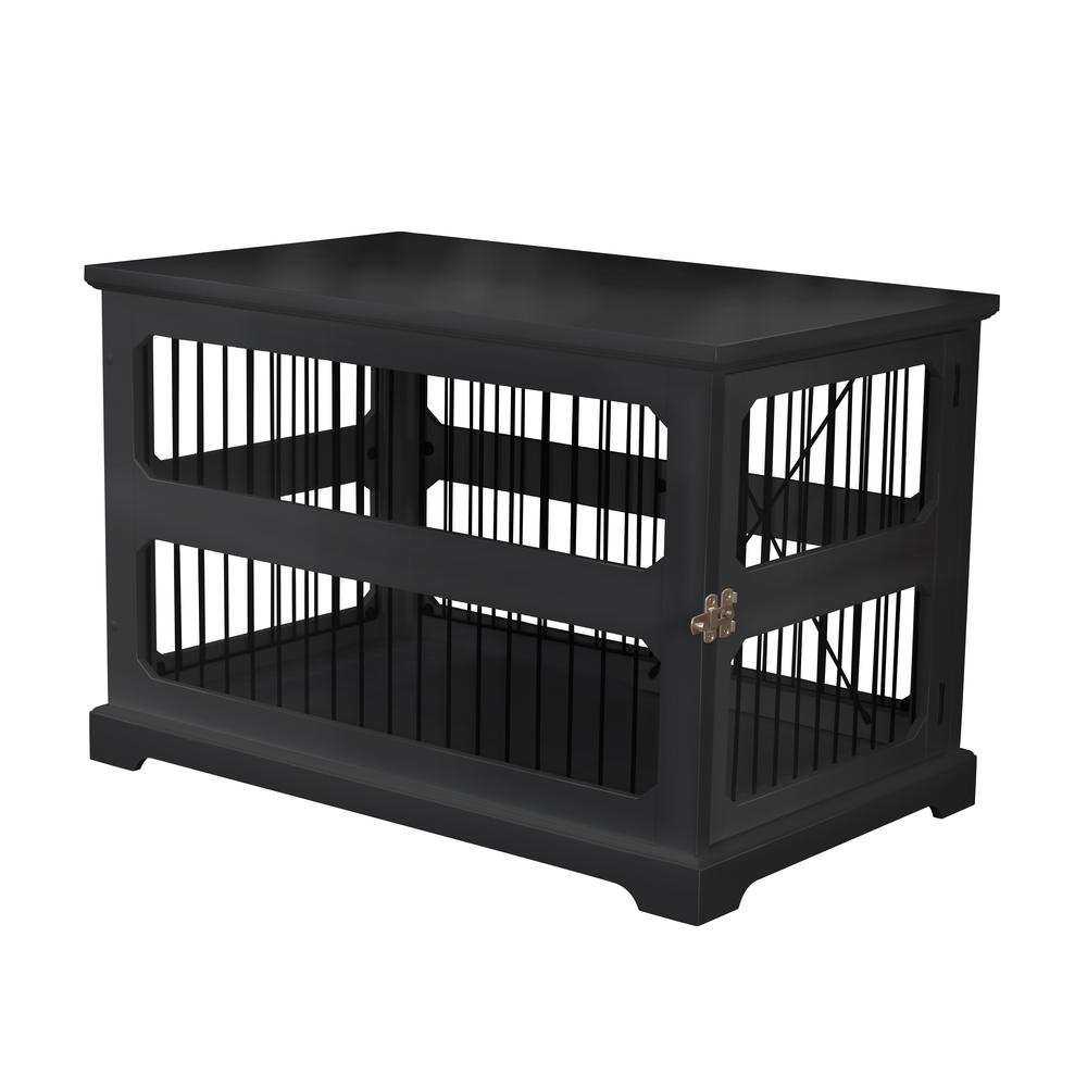 Slide Aside Crate And End Table, Black, Medium. Picture 1