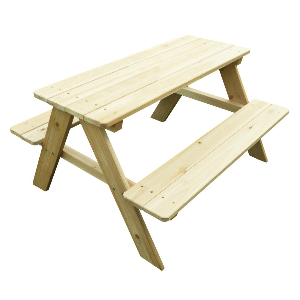 Wooden Kids Picnic Table. Picture 1