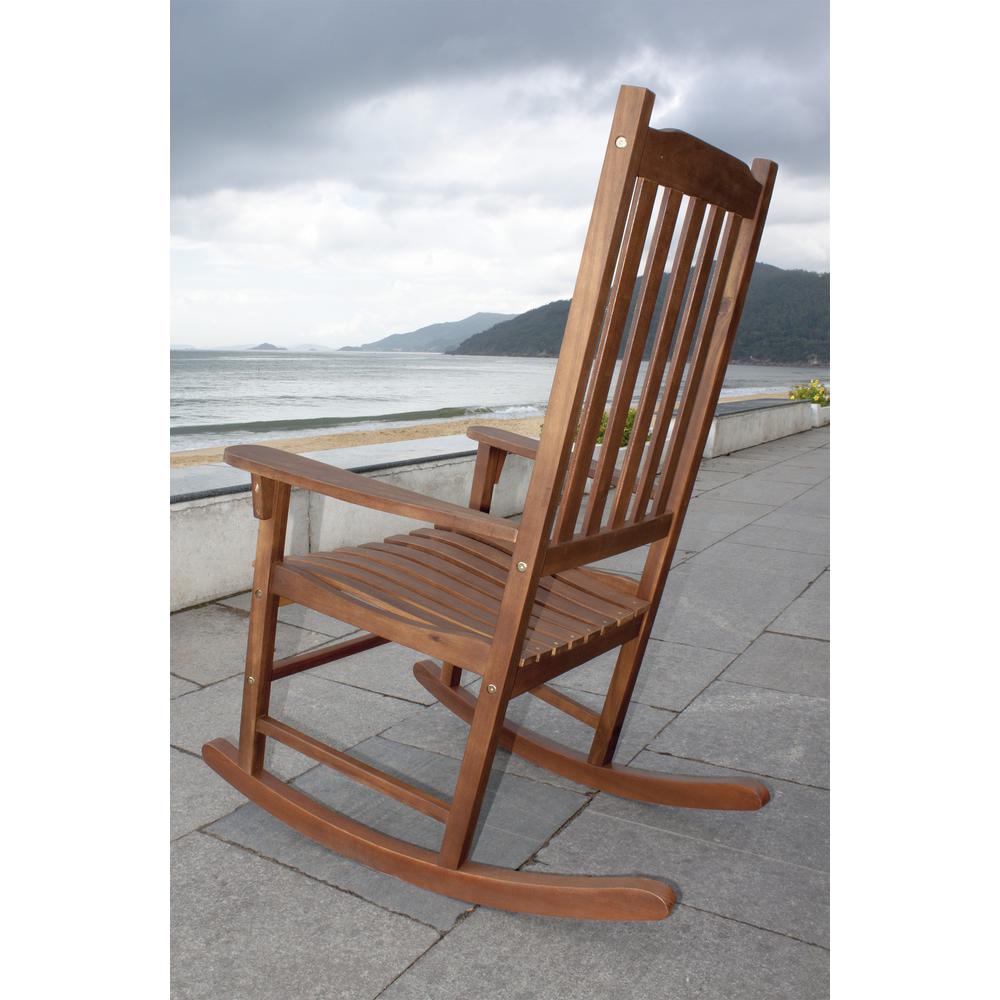 Traditional Rocking Chair, Natural Stain. Picture 2
