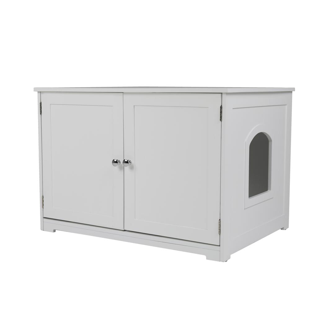 Kitty Litter Loo Bench, White. Picture 1
