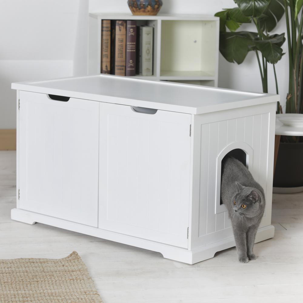 Cat Washroom Bench, White. Picture 5
