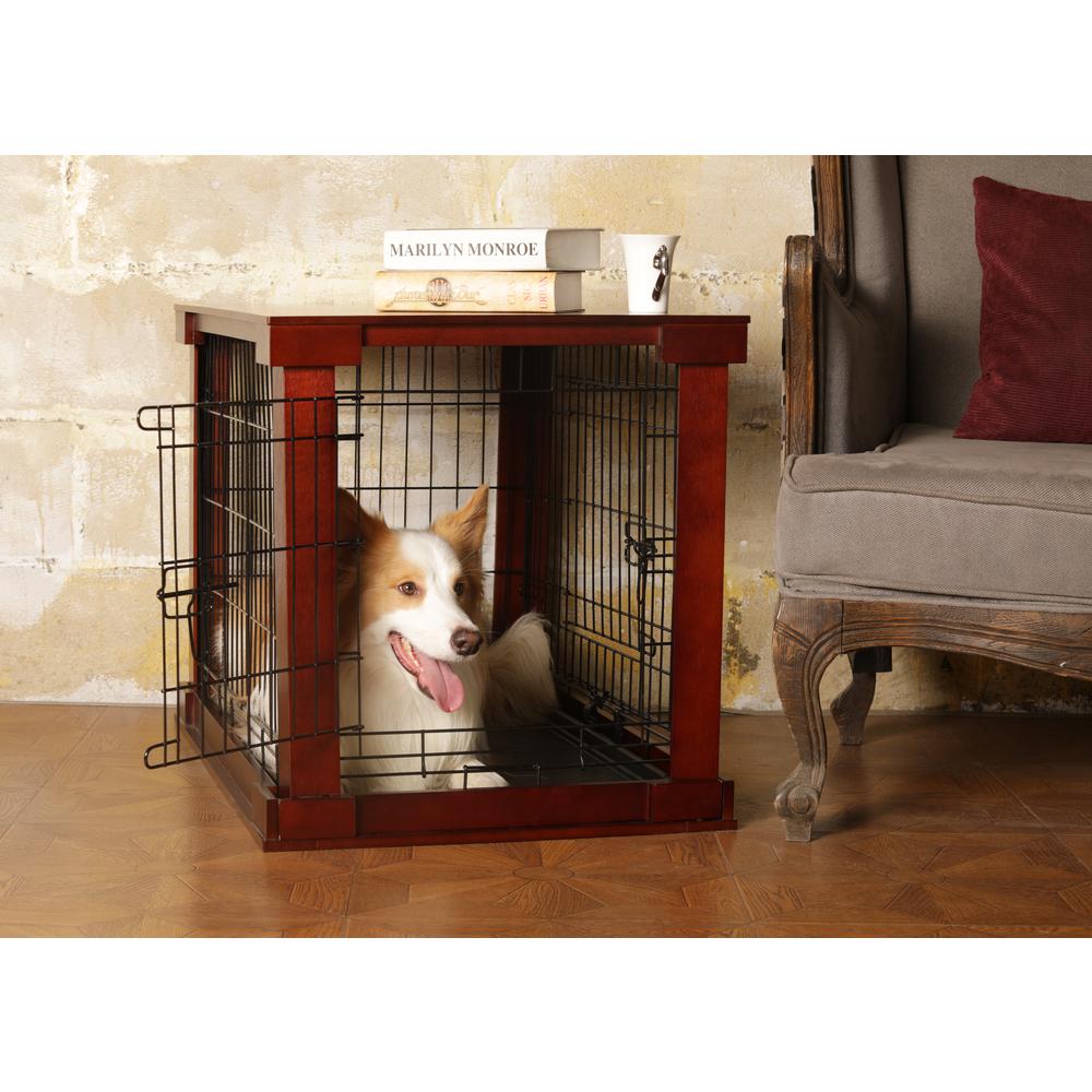 Cage with Crate Cover, Mahogany, Large. Picture 2