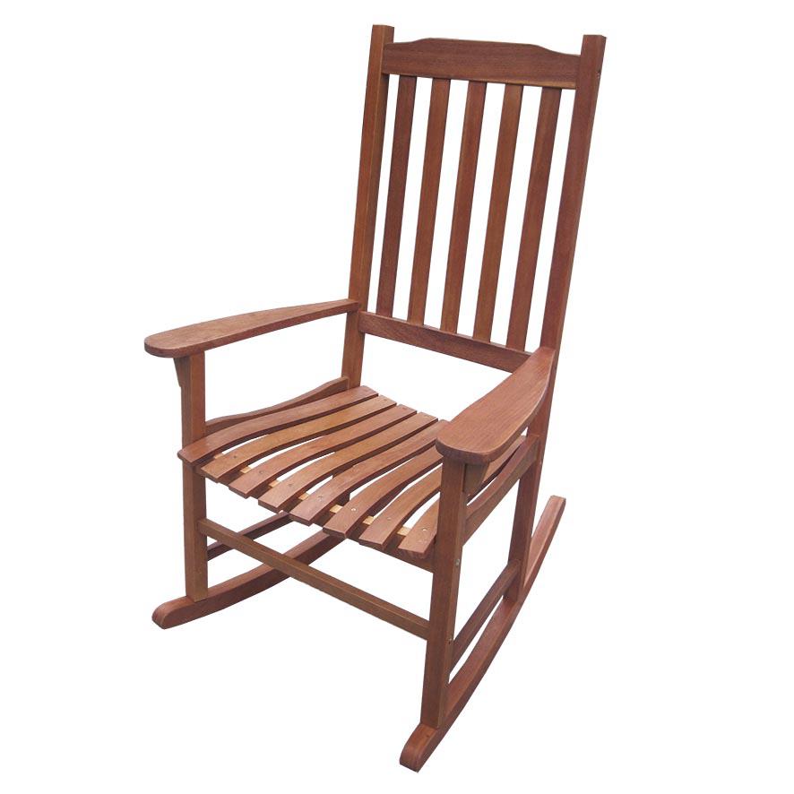 Traditional Rocking Chair, Natural Stain. Picture 1