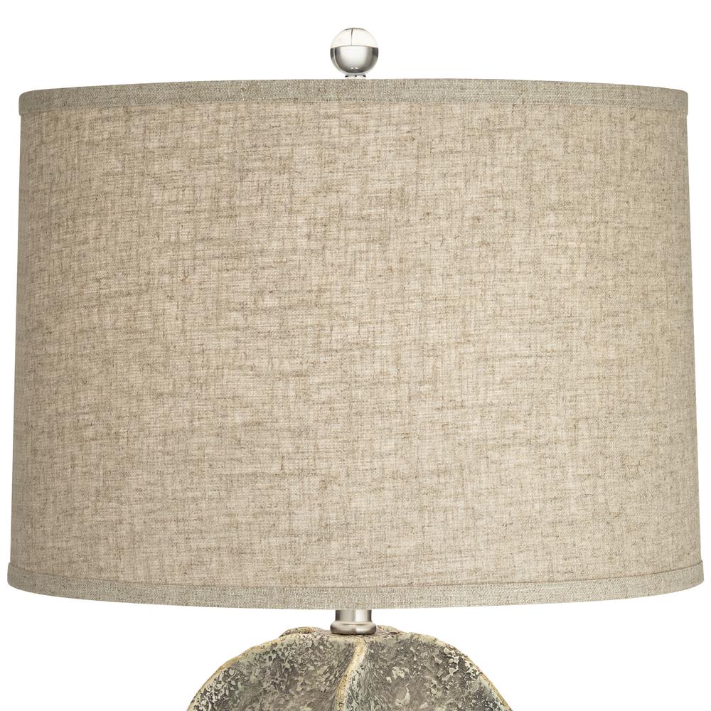 Table lamp Resin textured faux stone look. Picture 4