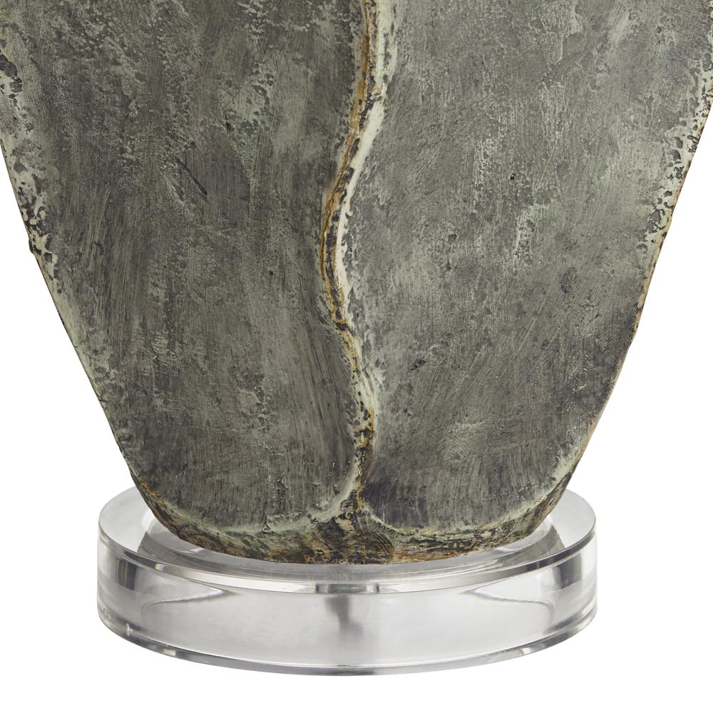 Table lamp Resin textured faux stone look. Picture 7