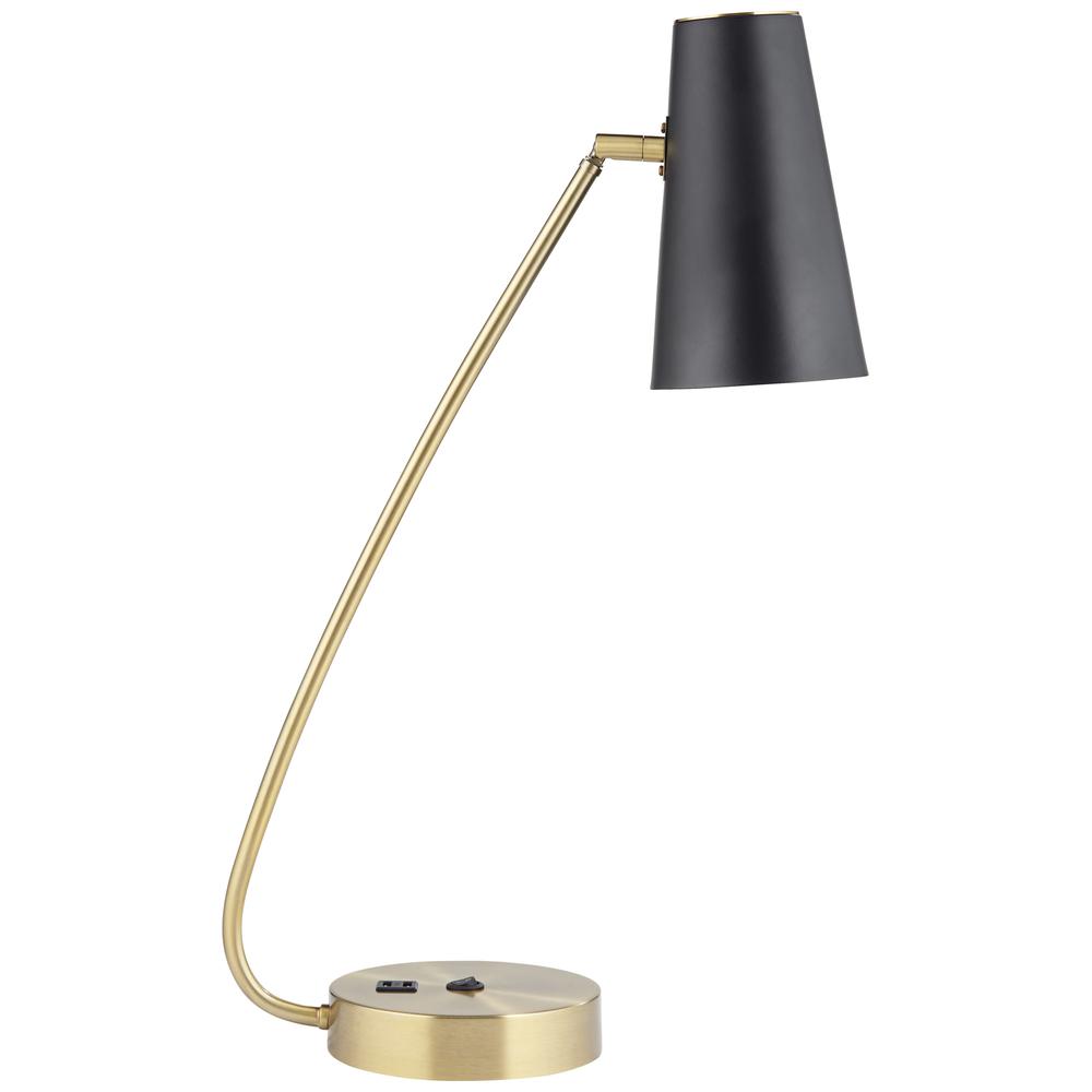 Table lamp Metal ant brass and matte black. Picture 11