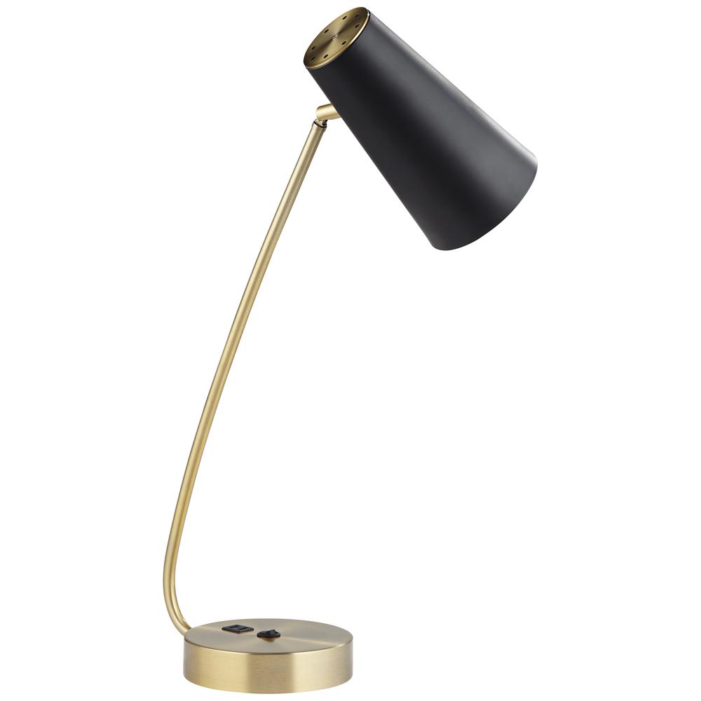 Table lamp Metal ant brass and matte black. Picture 12
