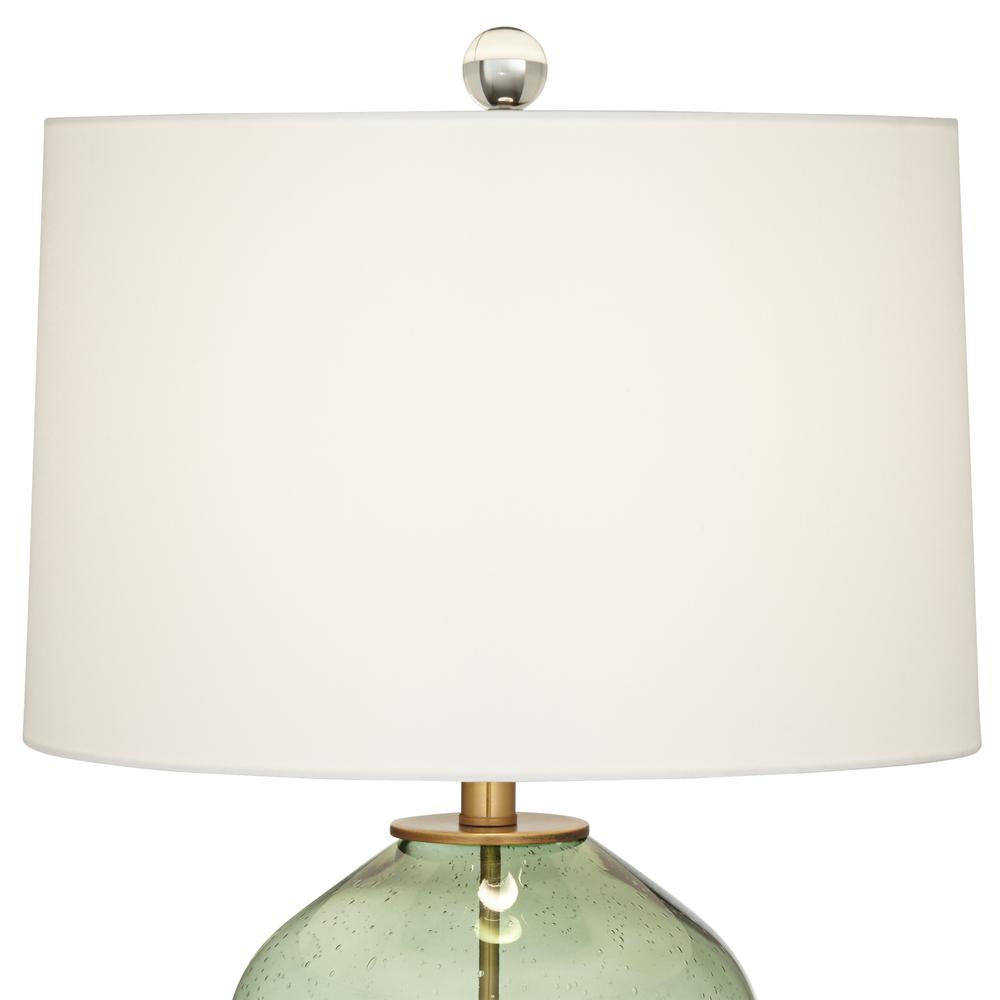 Table lamp Clear green seedy glass lamp. Picture 5