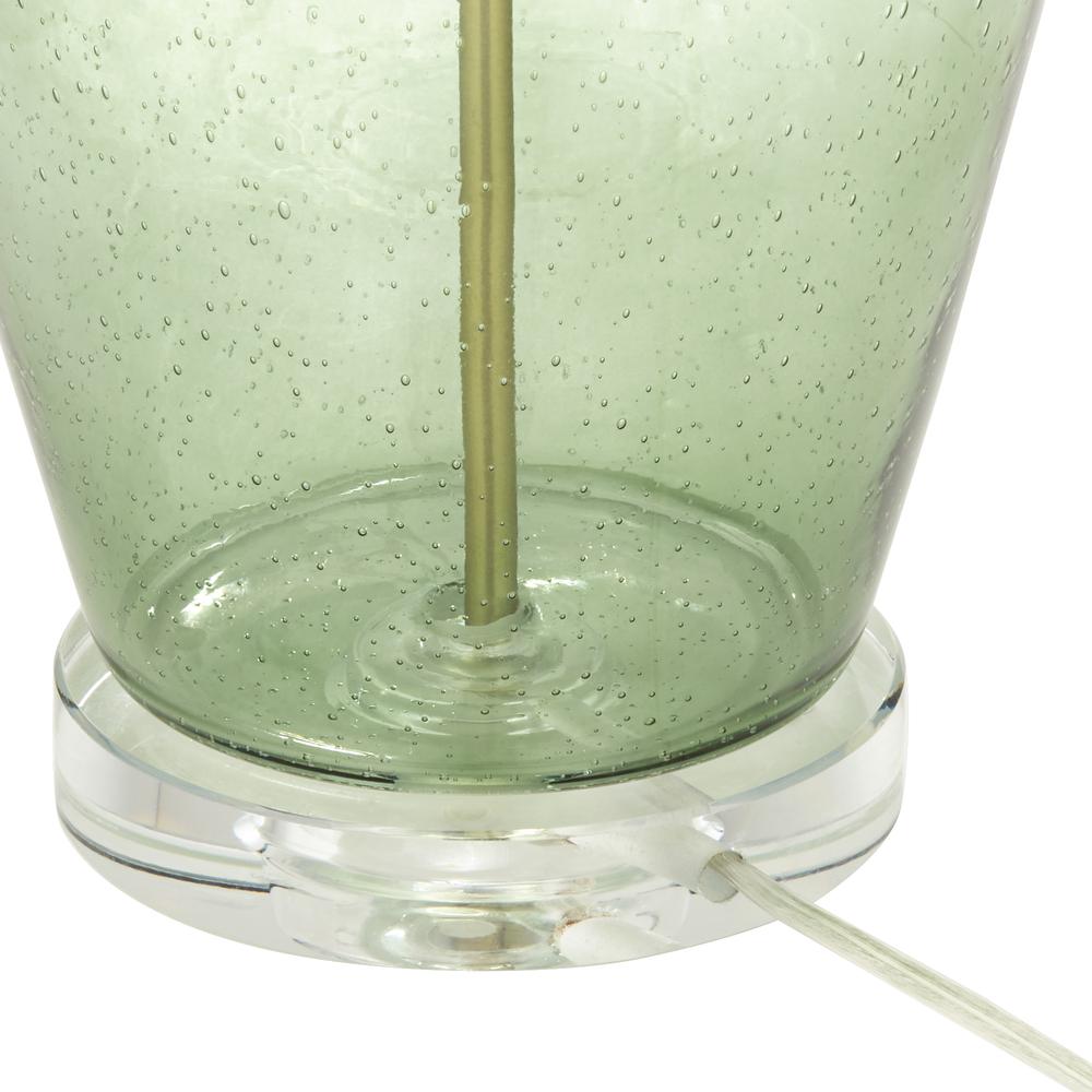 Table lamp Clear green seedy glass lamp. Picture 7
