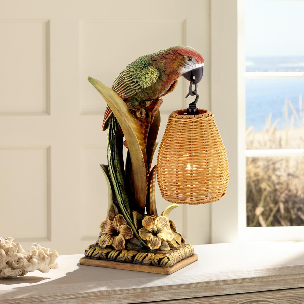 Table lamp Poly parrot with nitelite. Picture 1