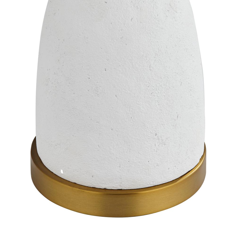 Table lamp Poly turning in matte white finish. Picture 7