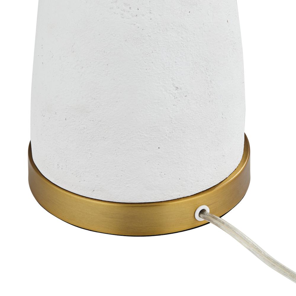 Table lamp Poly turning in matte white finish. Picture 8