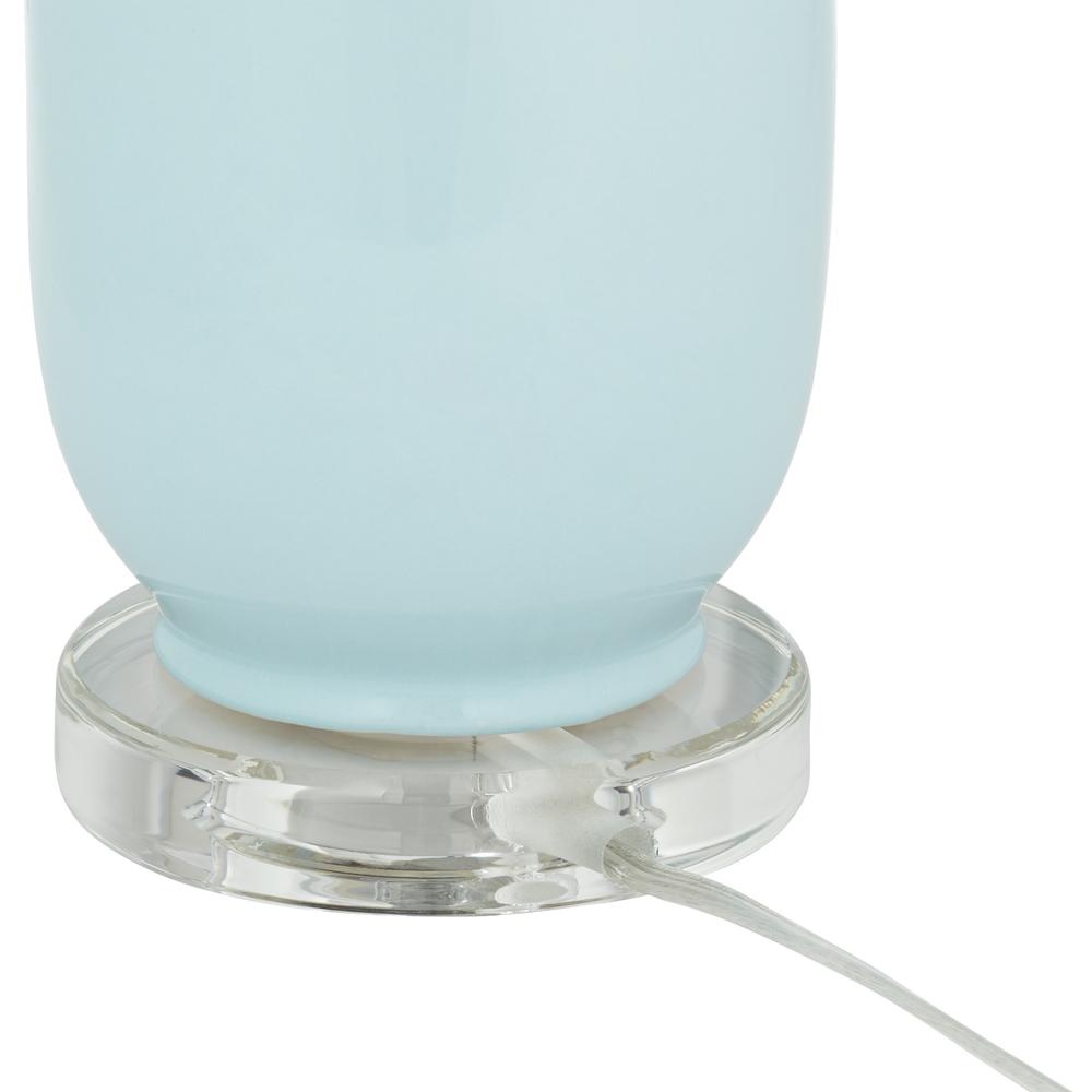 Table lamp set of 2 26.5" ceramic in light blue. Picture 8