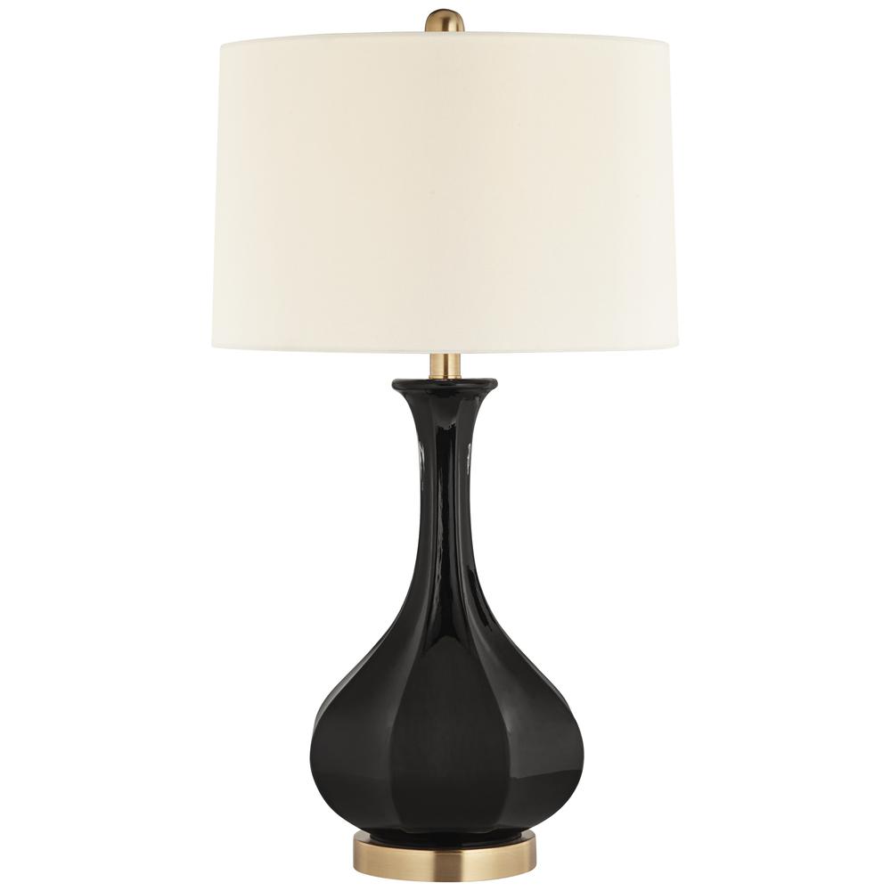 Table lamp Glass black finish. Picture 1