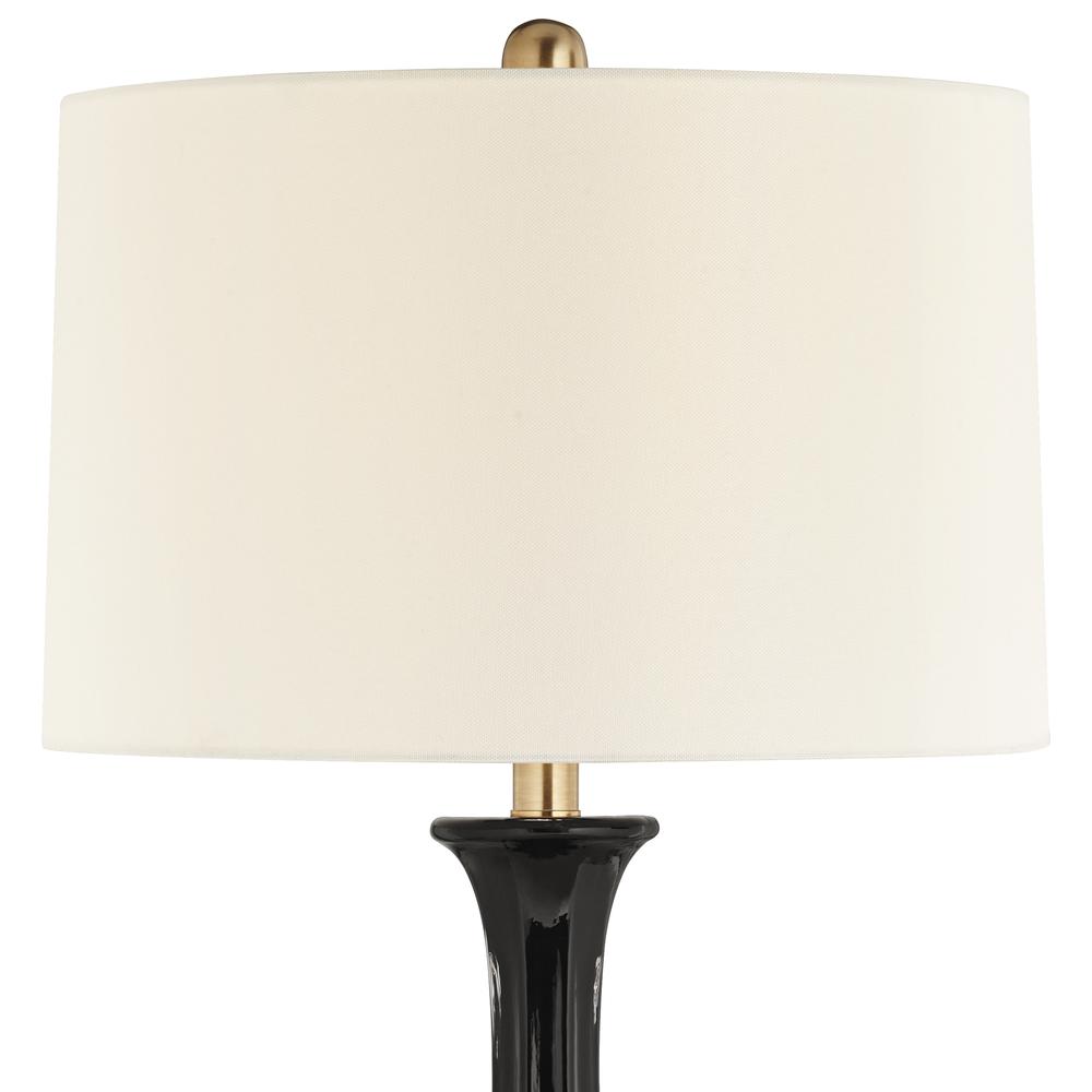 Table lamp Glass black finish. Picture 5