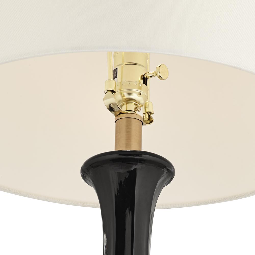 Table lamp Glass black finish. Picture 6