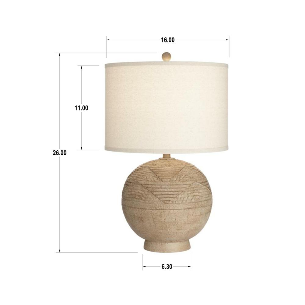 Table lamp Poly round with triangular pattern. Picture 8