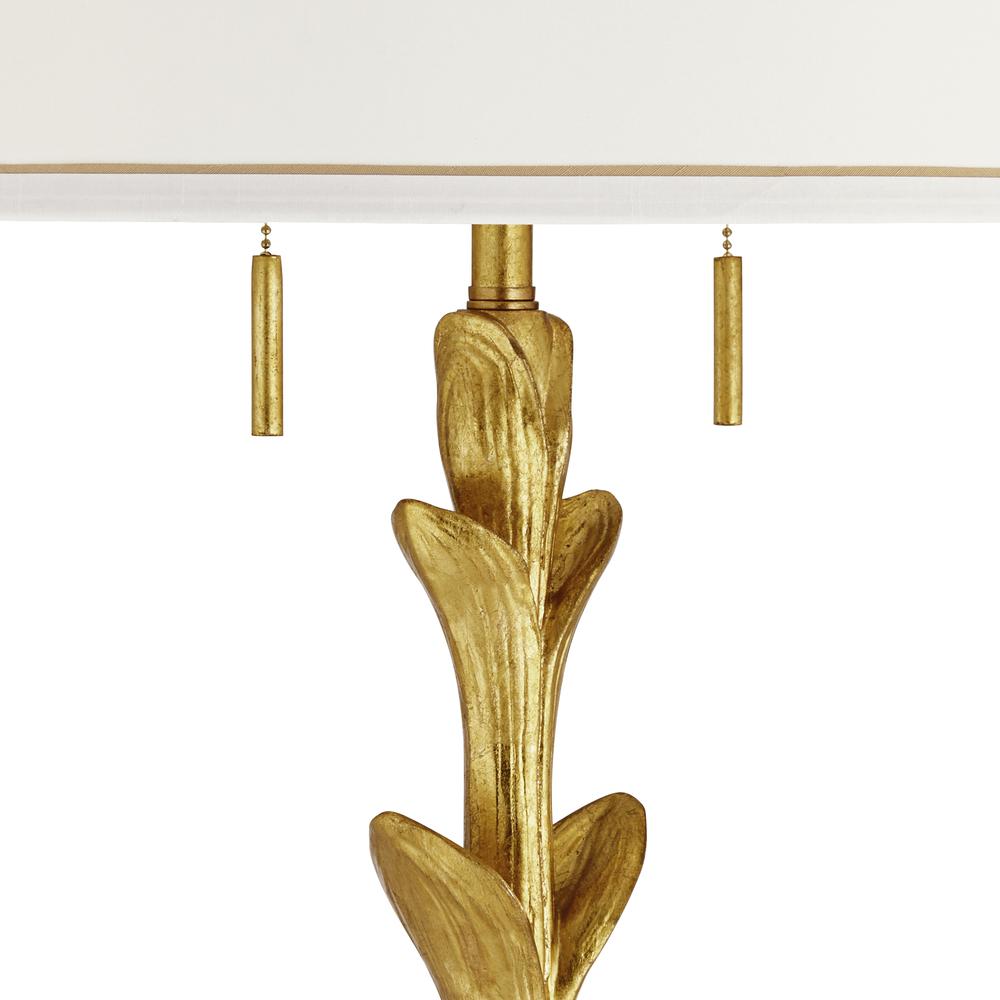 Floor lamp Poly Gold Leaf Leaves and Marble. Picture 4