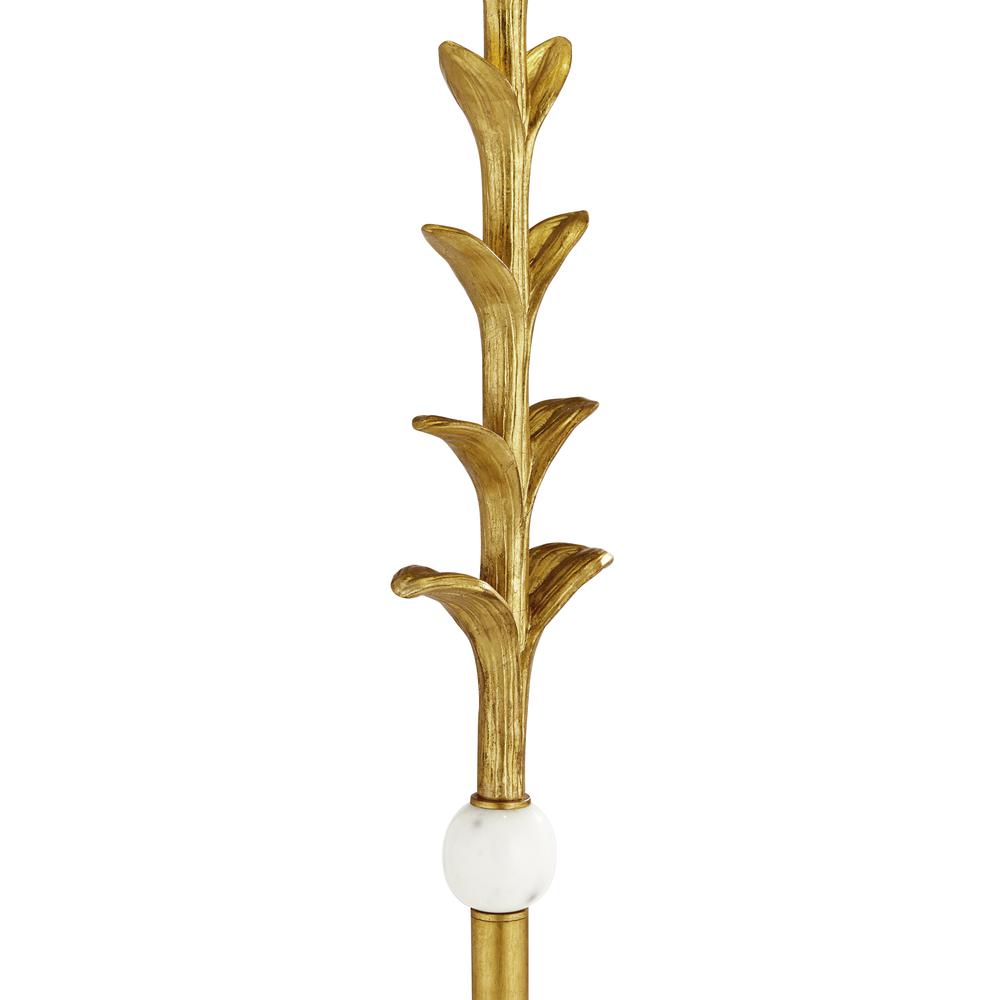 Floor lamp Poly Gold Leaf Leaves and Marble. Picture 5