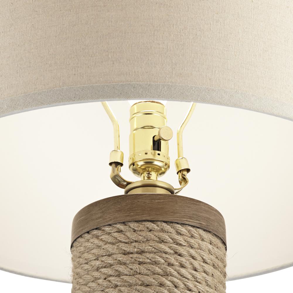 Table lamp Natural rope column. Picture 6