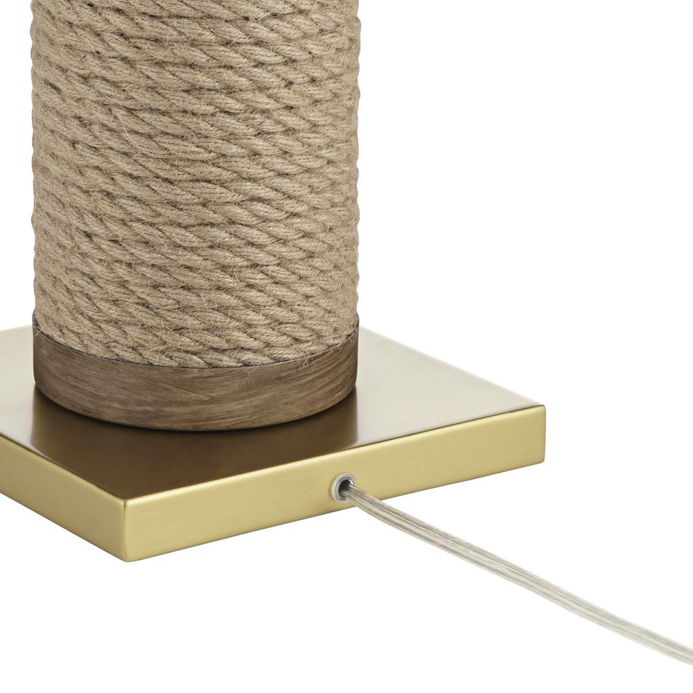 Table lamp Natural rope column. Picture 8