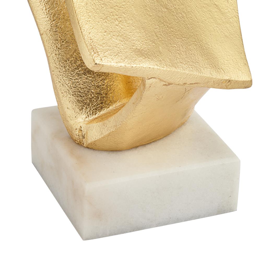 Table lamp Poly abstract form in gold finish. Picture 4