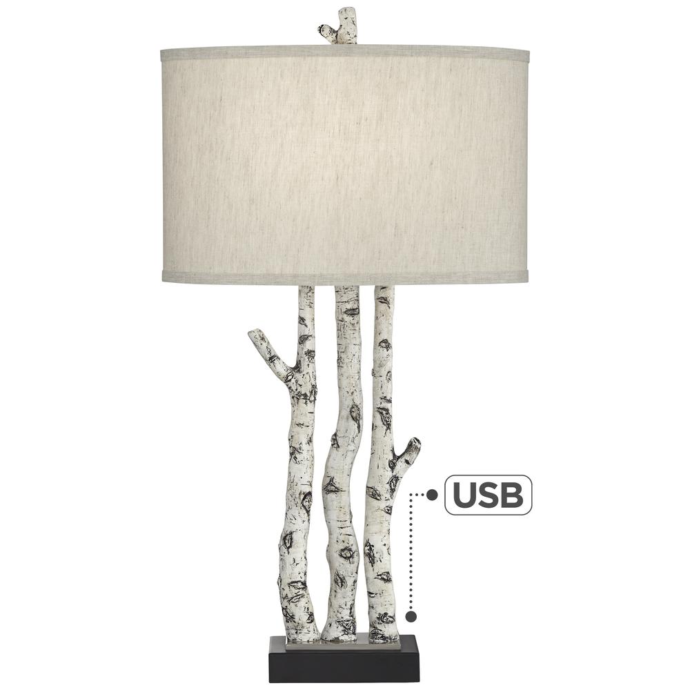 Table lamp Poly birch tree branches. Picture 2