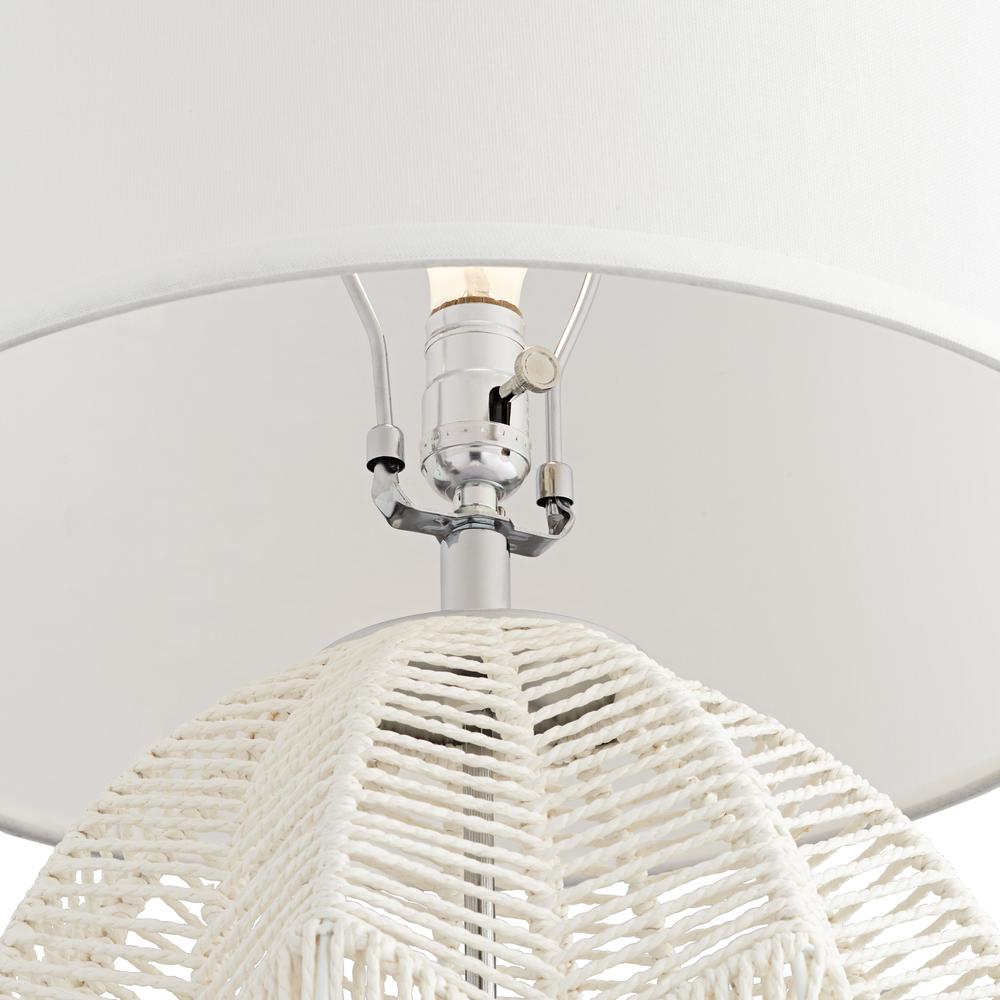 Table lamp White string basket. Picture 3