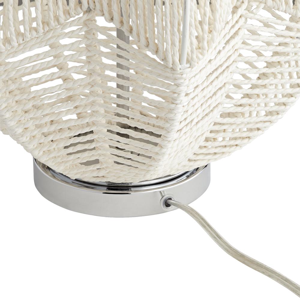 Table lamp White string basket. Picture 4