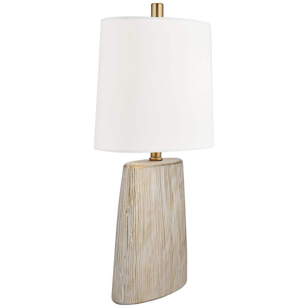 Table lamp Poly bark in wash gold. Picture 9