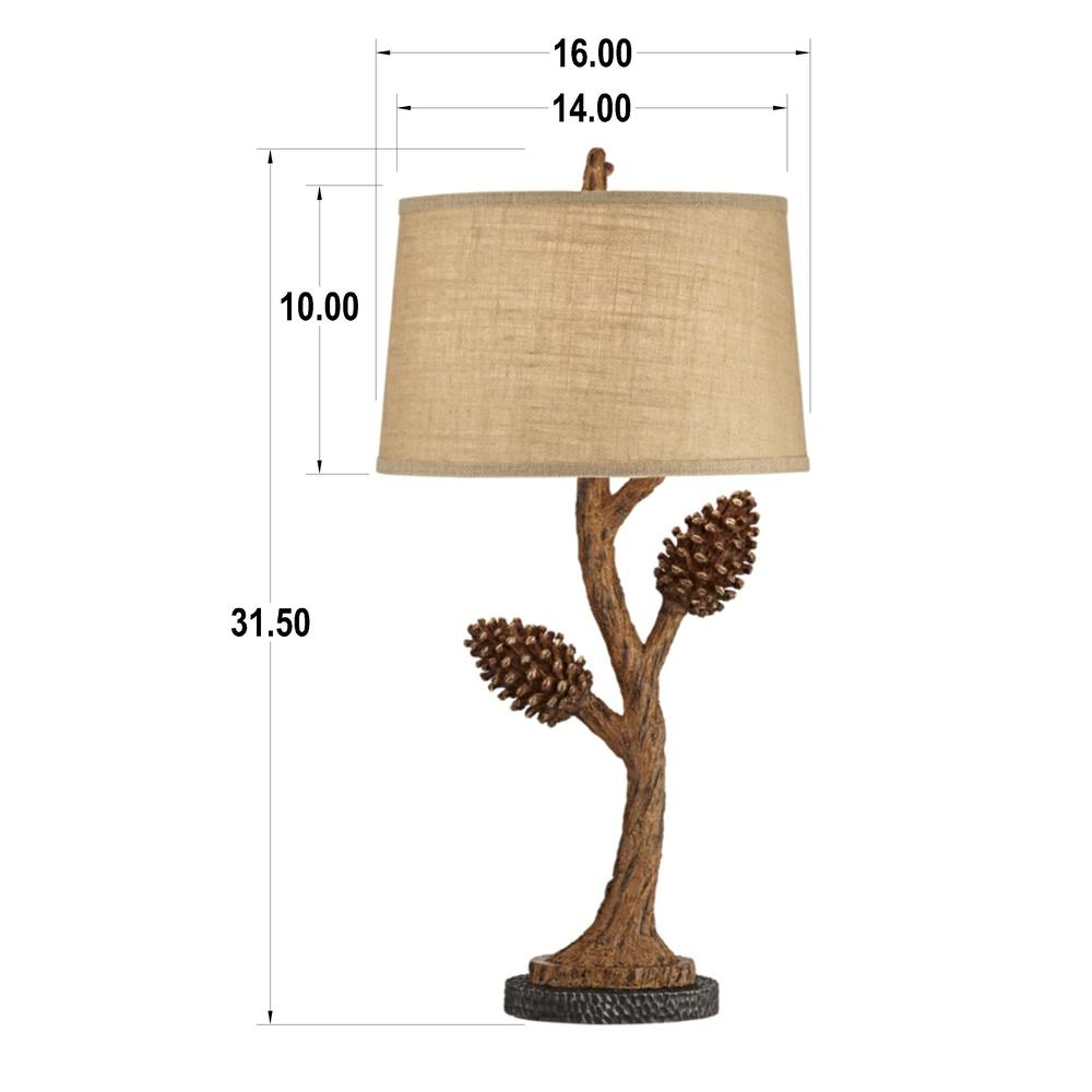Table lamp Poly pinecone lamp. Picture 1