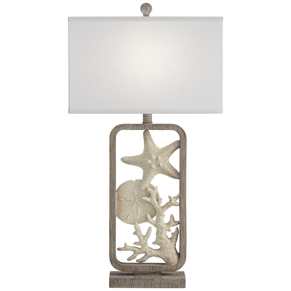 Table lamp Poly frame starfish and sand dollar. Picture 6