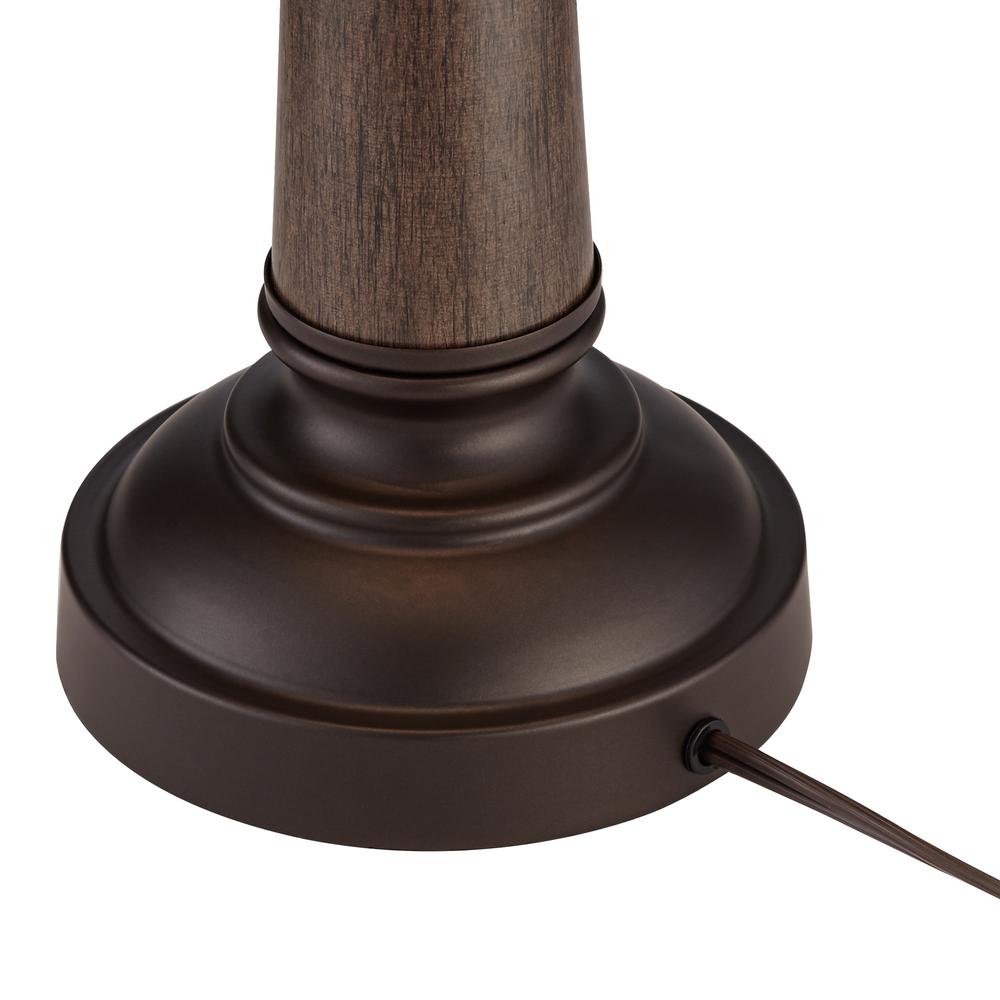 Table lamp Farmhouse wood and metal lamp. Picture 4