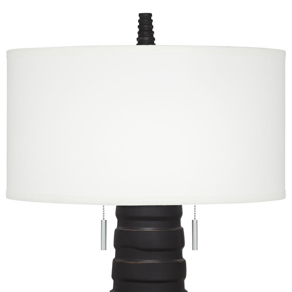 Table lamp Poly black column bisque. Picture 5