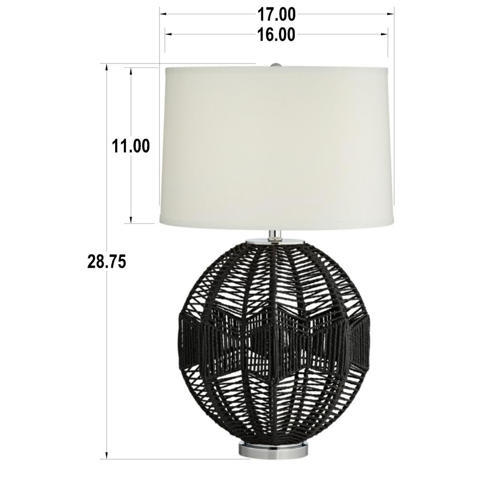 Table lamp Black String Basket. Picture 1