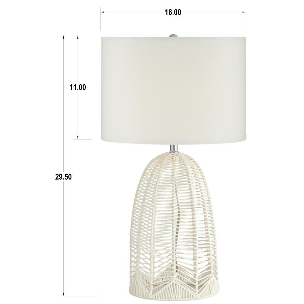 Table lamp White Rope Cage. Picture 1