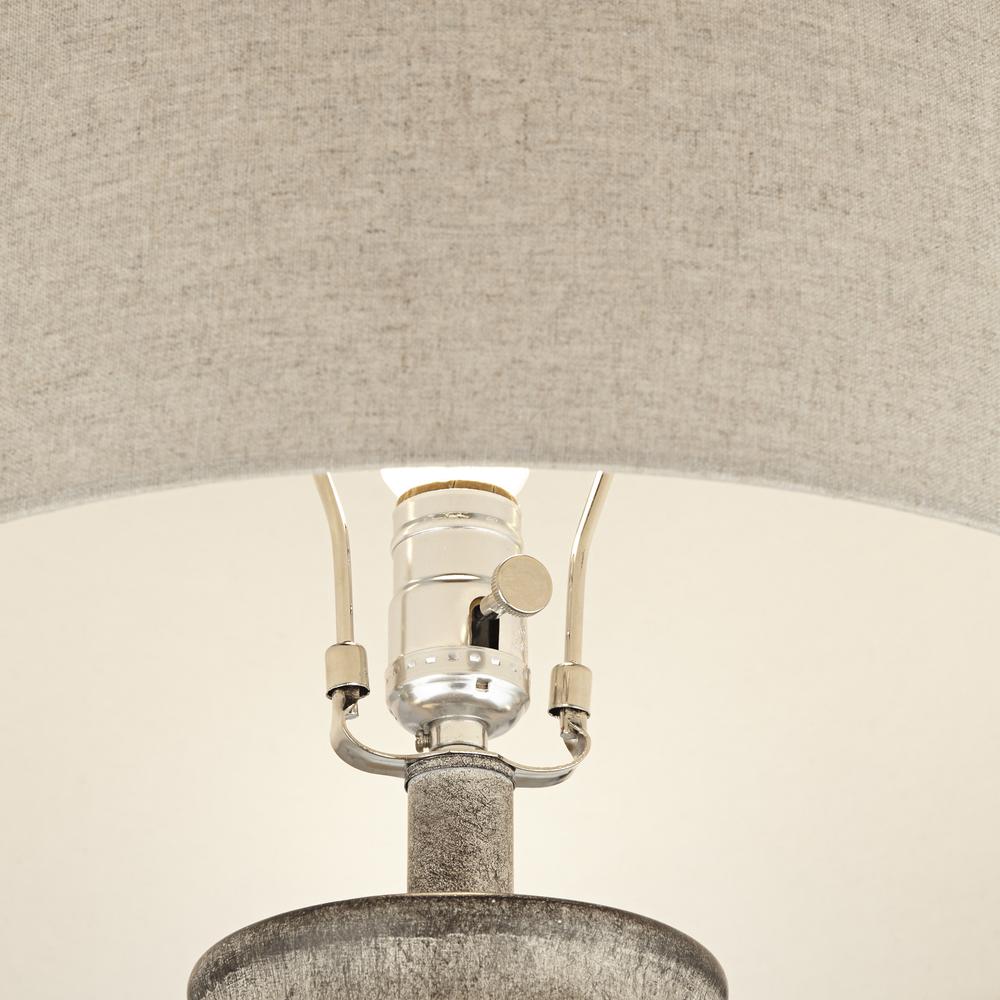 Table lamp 29" Resin Grey with Pattern. Picture 2