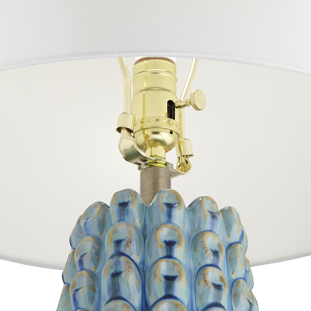 Table lamp Decorated blue coral look. Picture 7